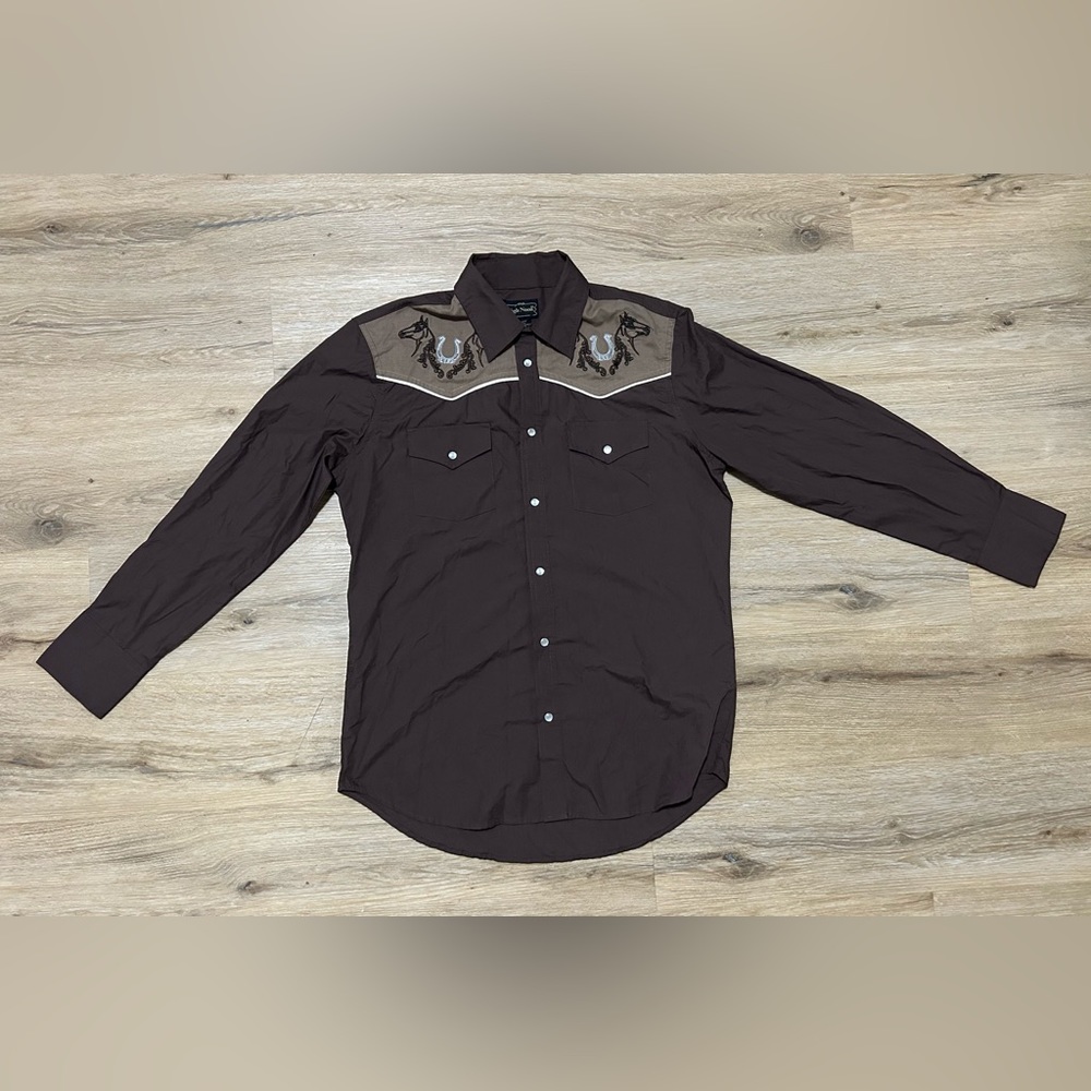 High Noon Brown Button Shirt